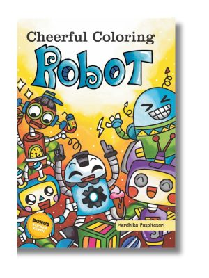Cheerful Coloring: Robot
